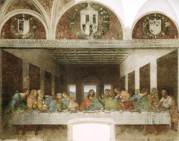 Fotografia del cenacolo di Leonardo da Vinci