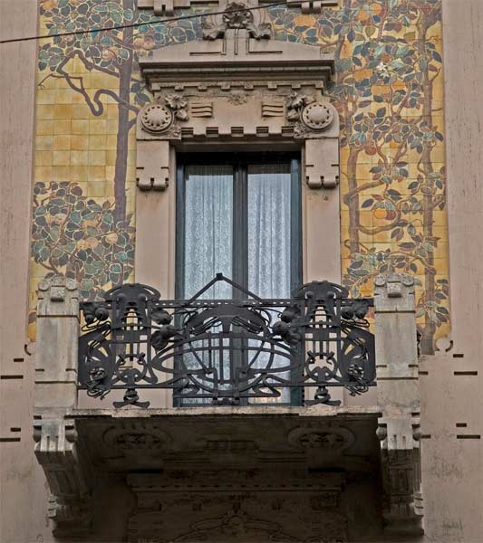 casa galimberti balcone - Liberty