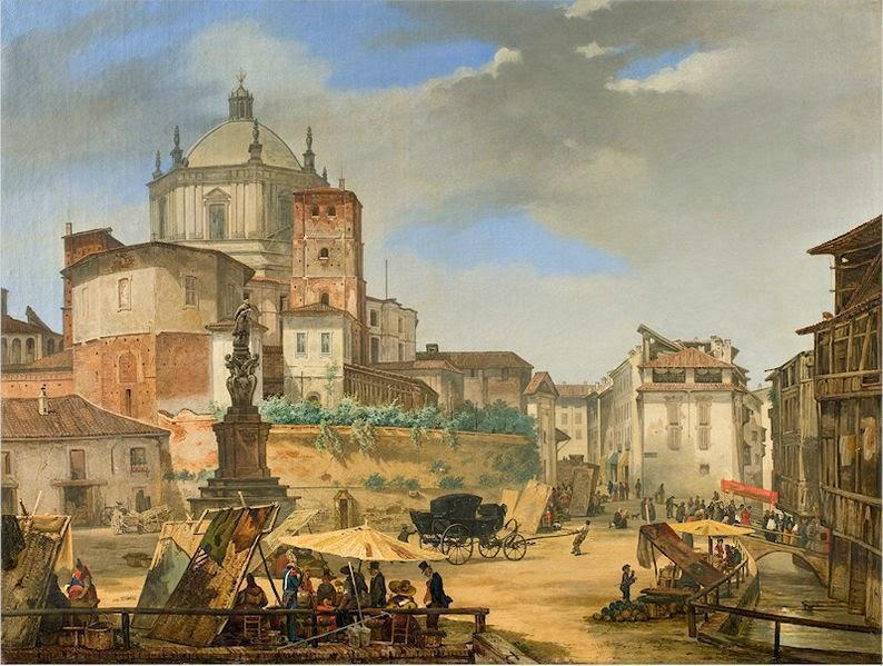 Piazza Vetra nel 1800 - la Milano dei Misteri